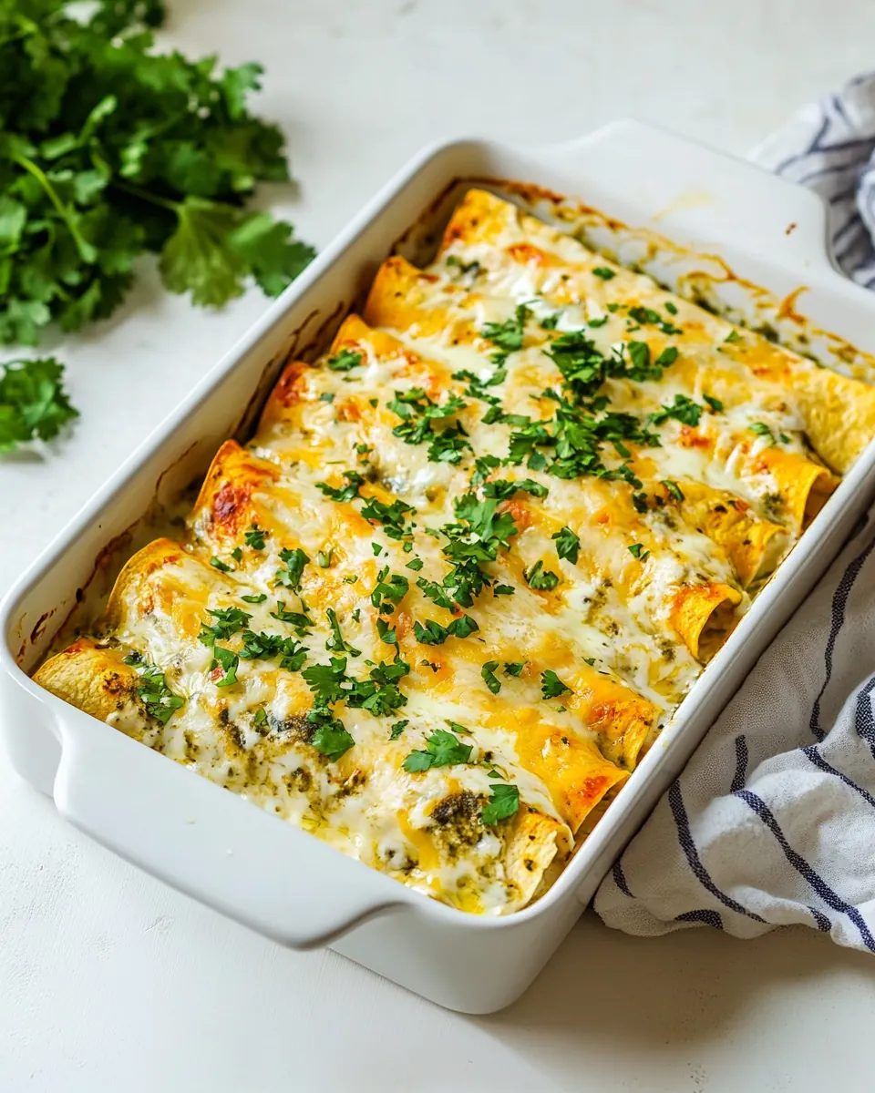 Sour Cream Chicken Enchiladas