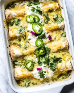 Sour Cream Chicken Enchiladas