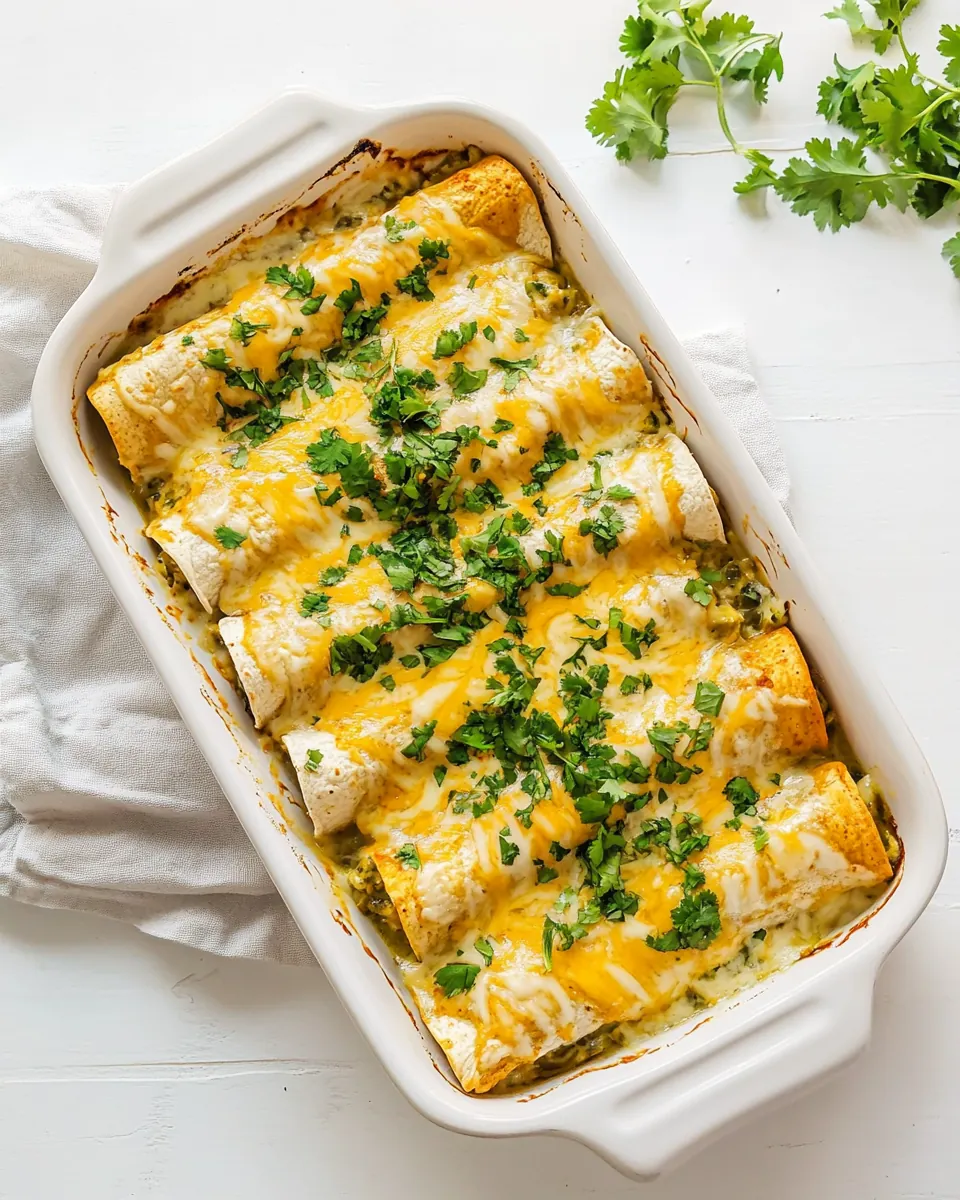 Sour Cream Chicken Enchiladas