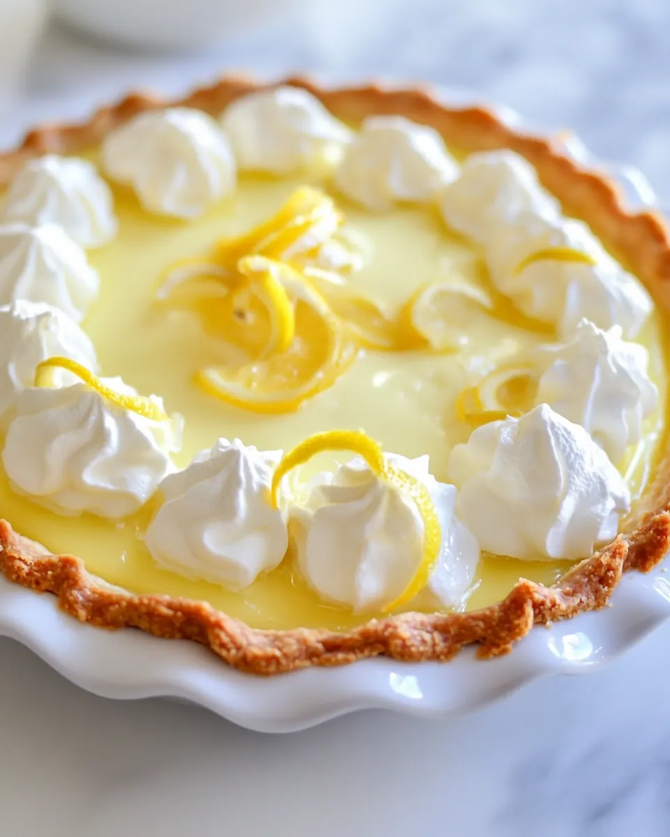 Sour Cream Lemon Pie