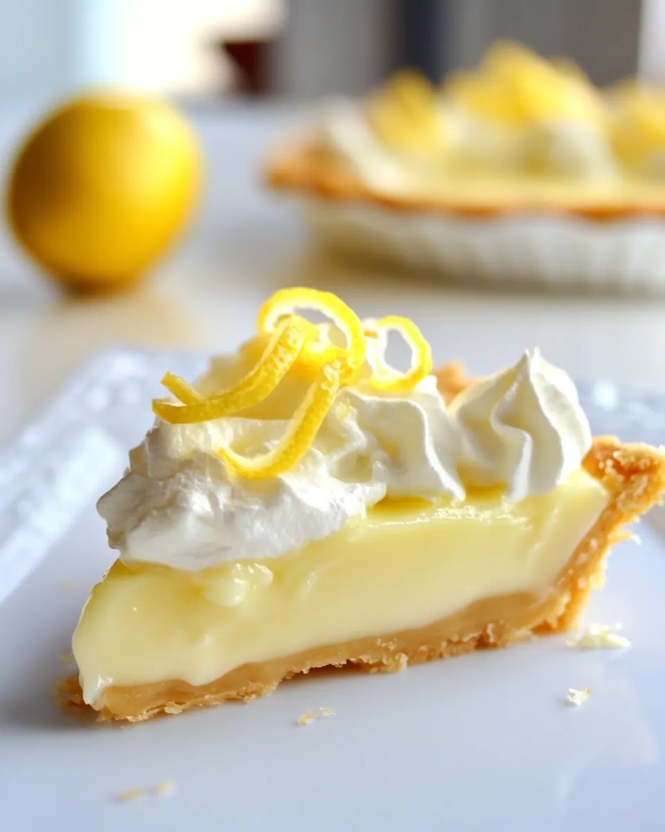 Sour Cream Lemon Pie