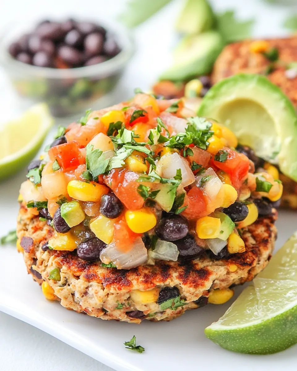 Southwest White Bean Veggie Burgers
