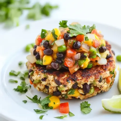 Southwest White Bean Veggie Burgers