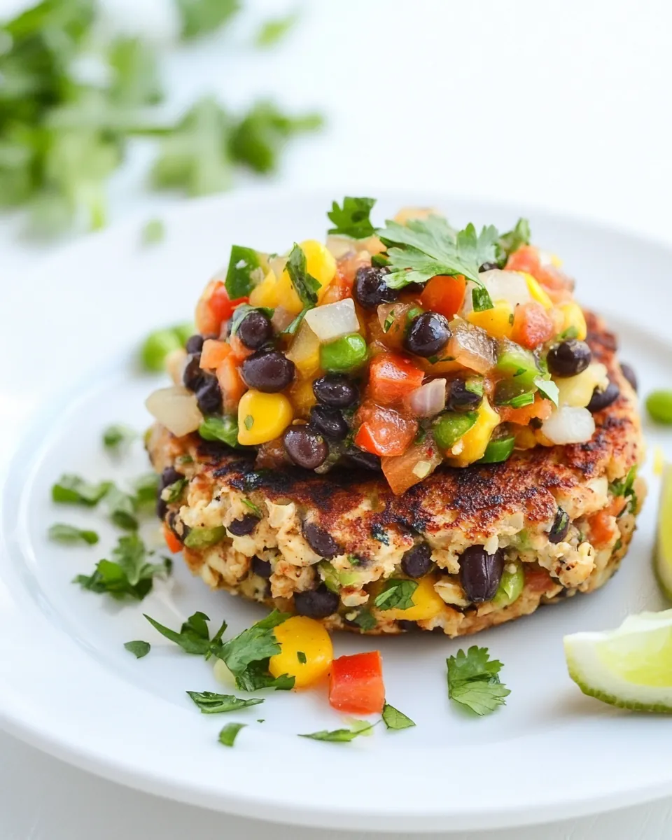 Southwest White Bean Veggie Burgers
