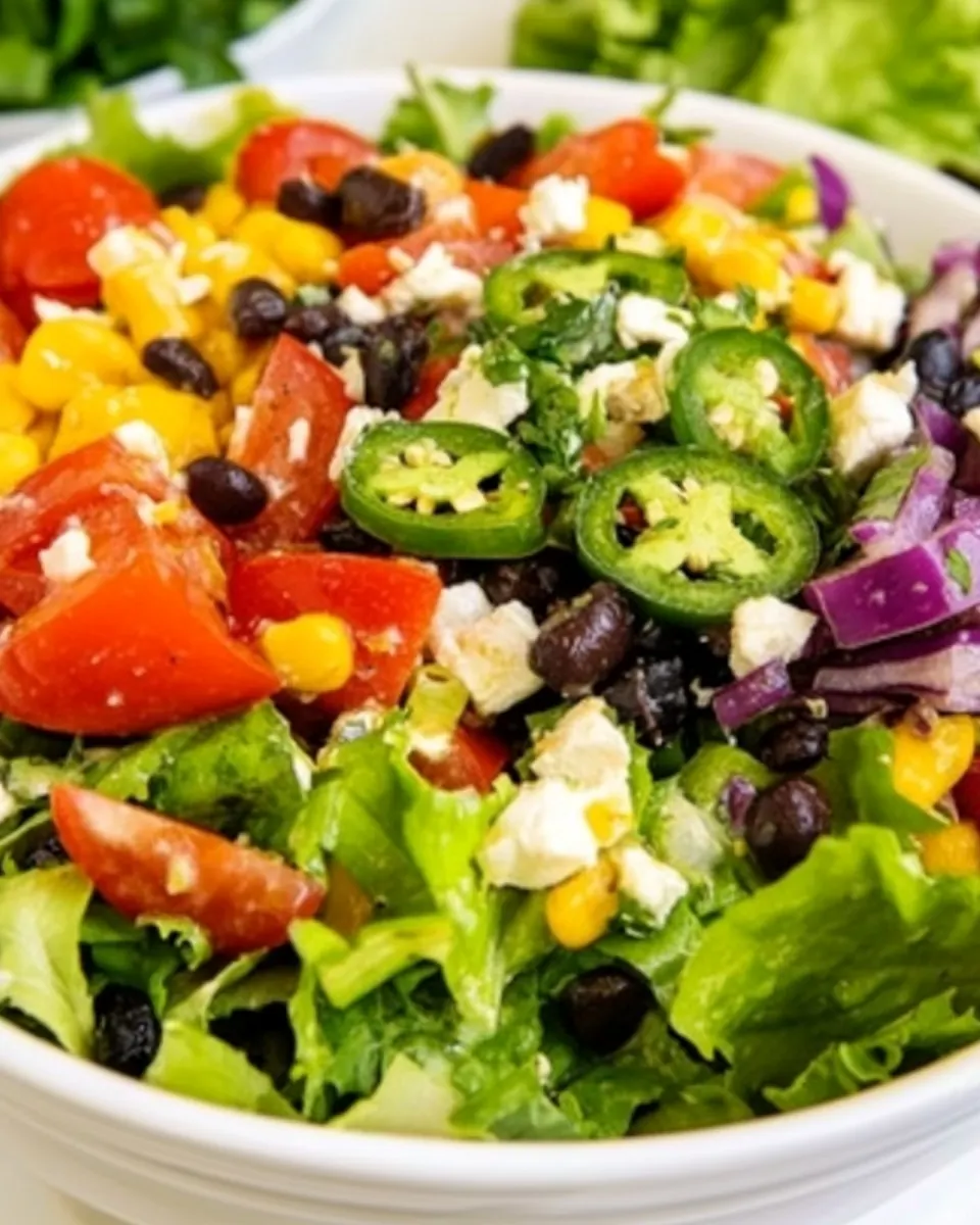 Southwestern Salad with Jalapeno Lime Vinaigrette