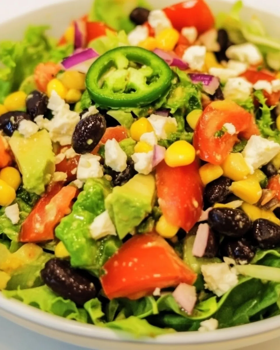Southwestern Salad with Jalapeno Lime Vinaigrette