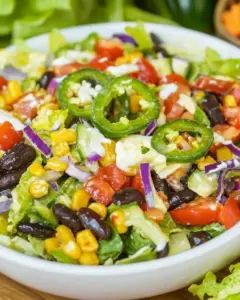 Southwestern Salad with Jalapeno Lime Vinaigrette