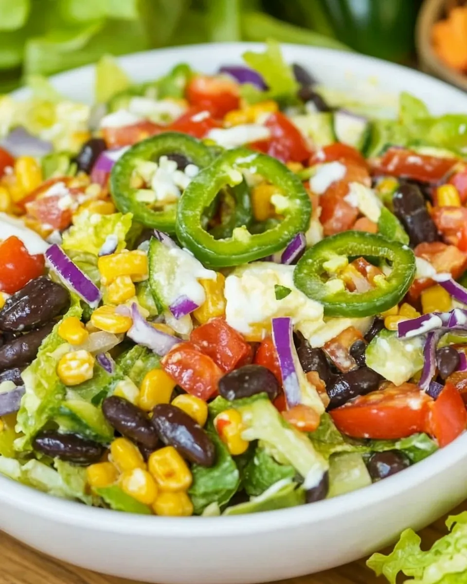 Southwestern Salad with Jalapeno Lime Vinaigrette
