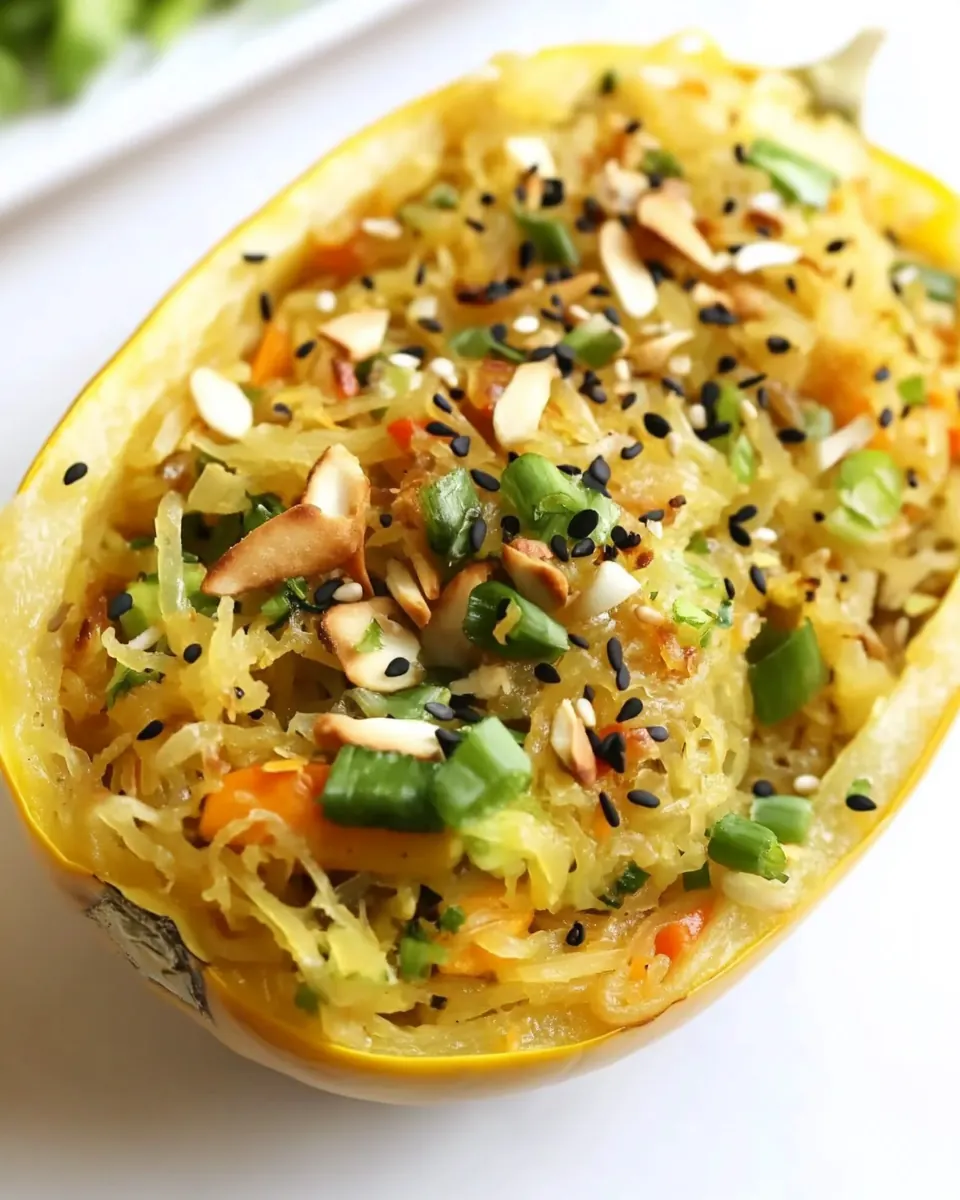Spaghetti Squash Chow Mein