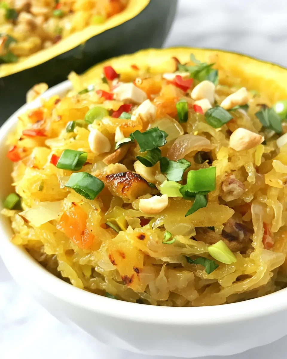 Spaghetti Squash Chow Mein