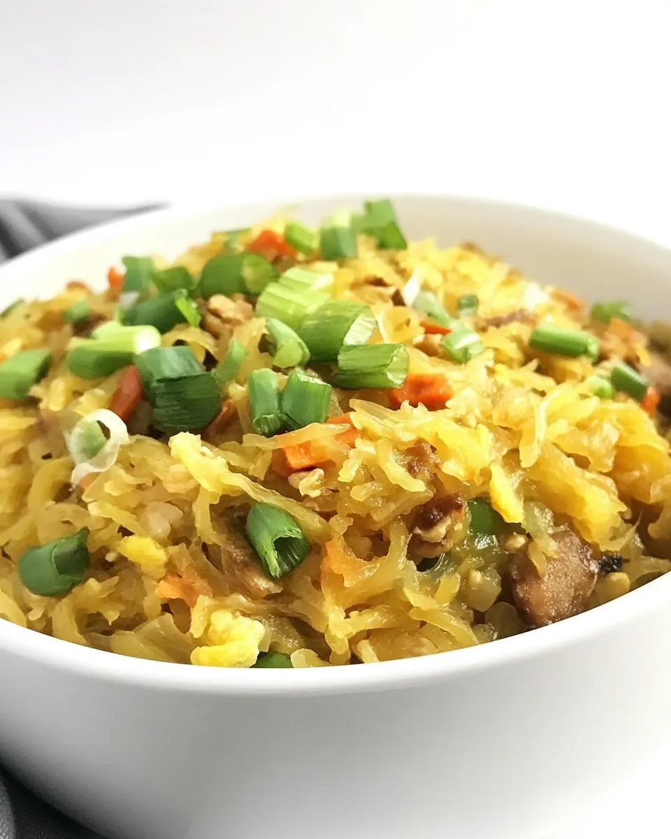 Spaghetti Squash Chow Mein