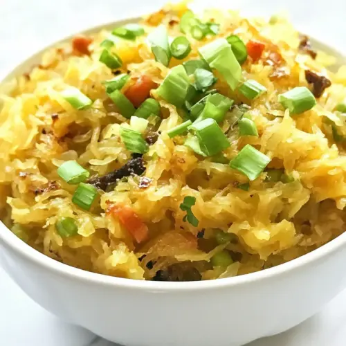 Spaghetti Squash Chow Mein