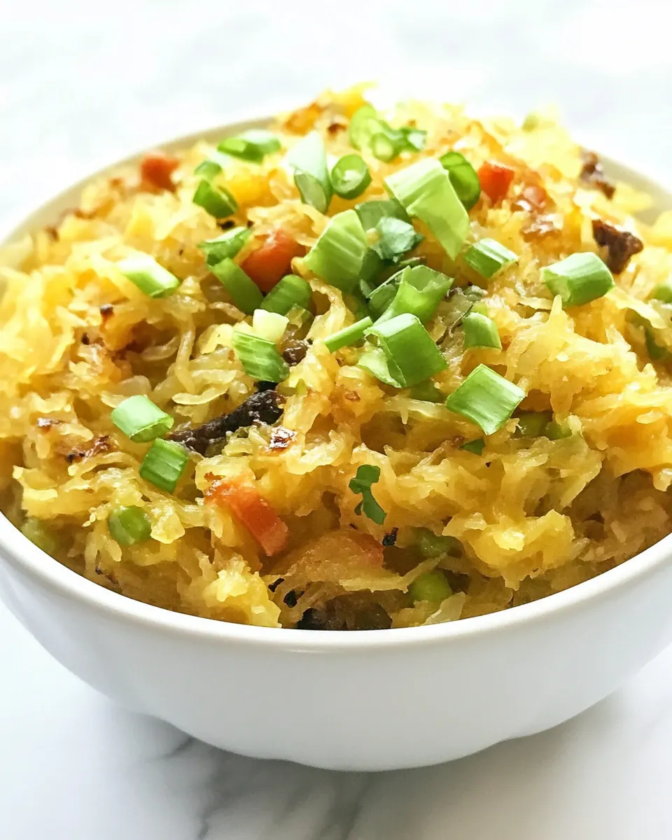 Spaghetti Squash Chow Mein