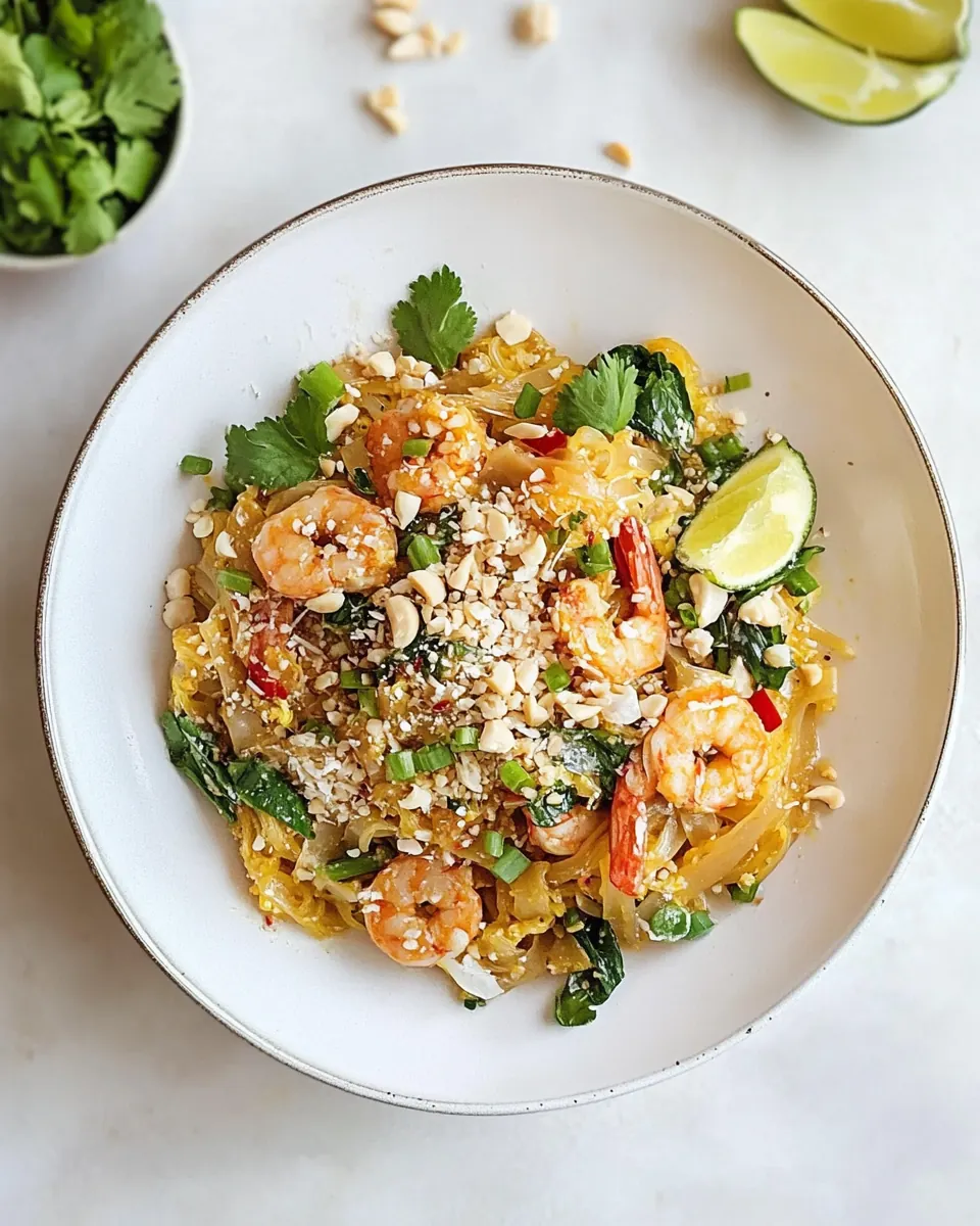 Spaghetti Squash Pad Thai