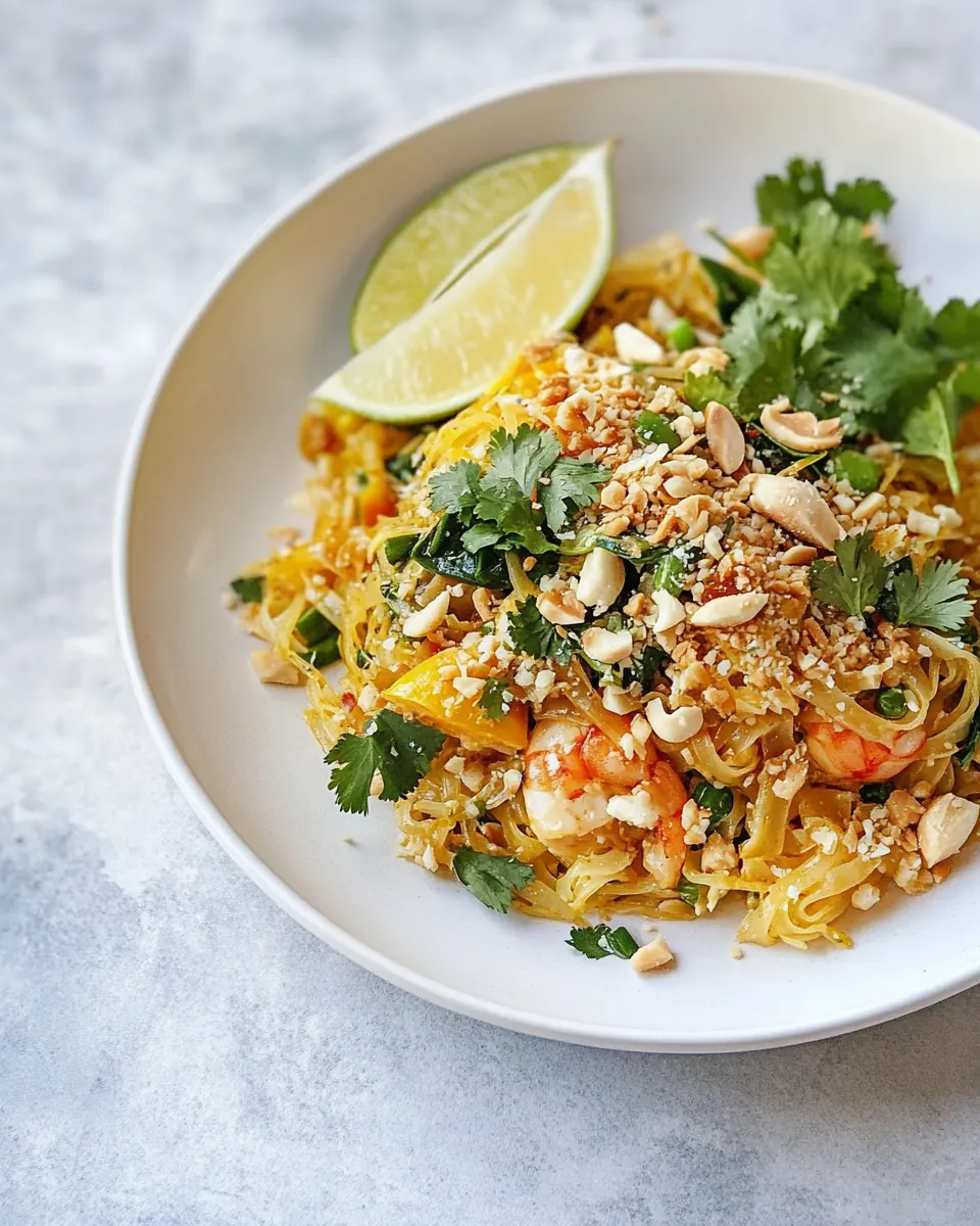 Spaghetti Squash Pad Thai