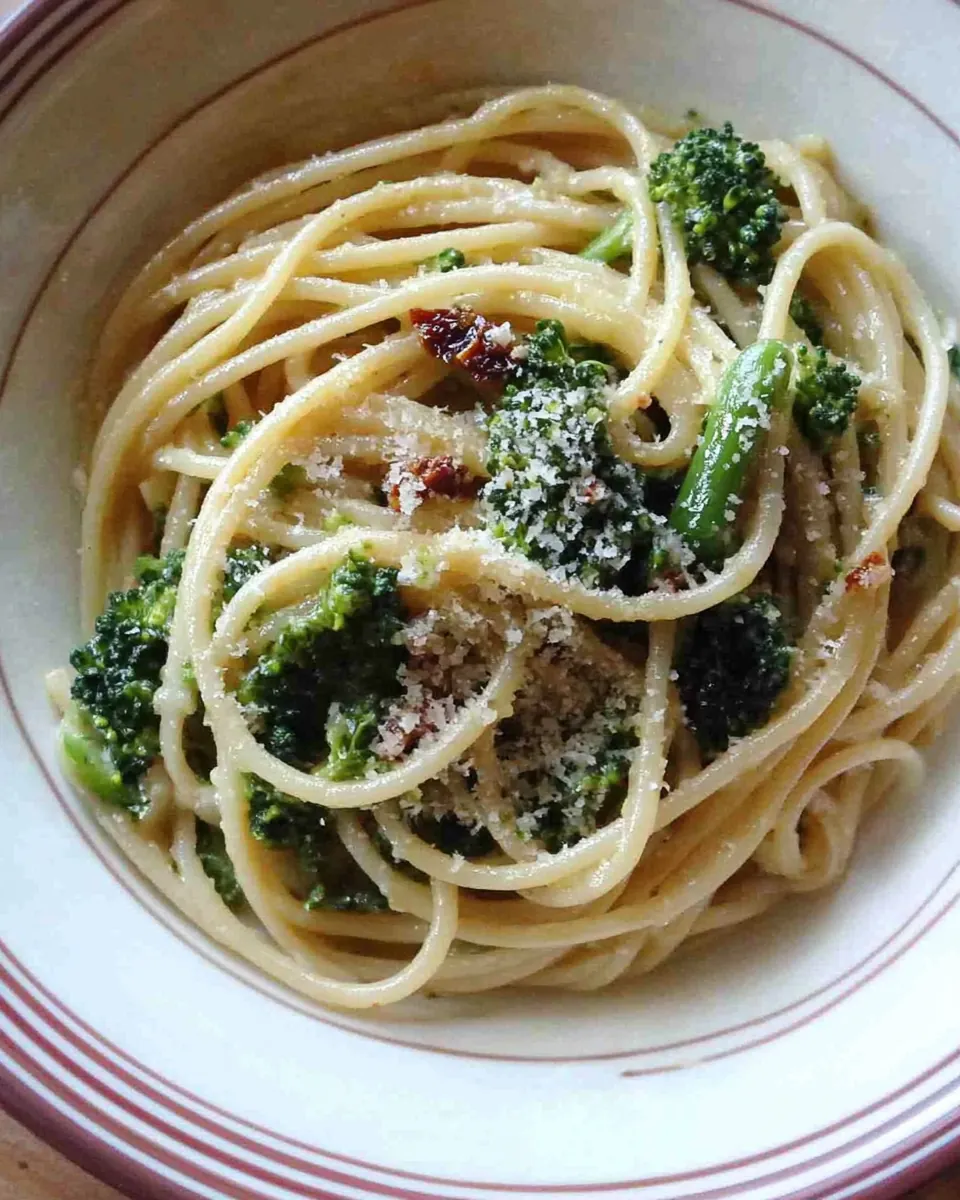 Spaghetti with Broccoli Rabe and Sundried Tomato Paste