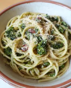 Spaghetti with Broccoli Rabe and Sundried Tomato Paste