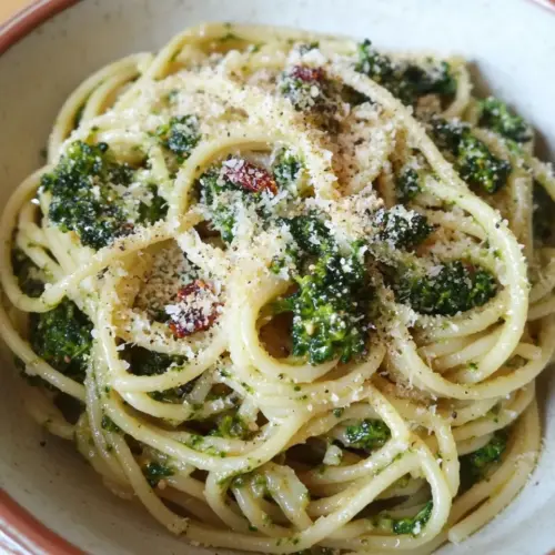 Spaghetti with Broccoli Rabe and Sundried Tomato Paste