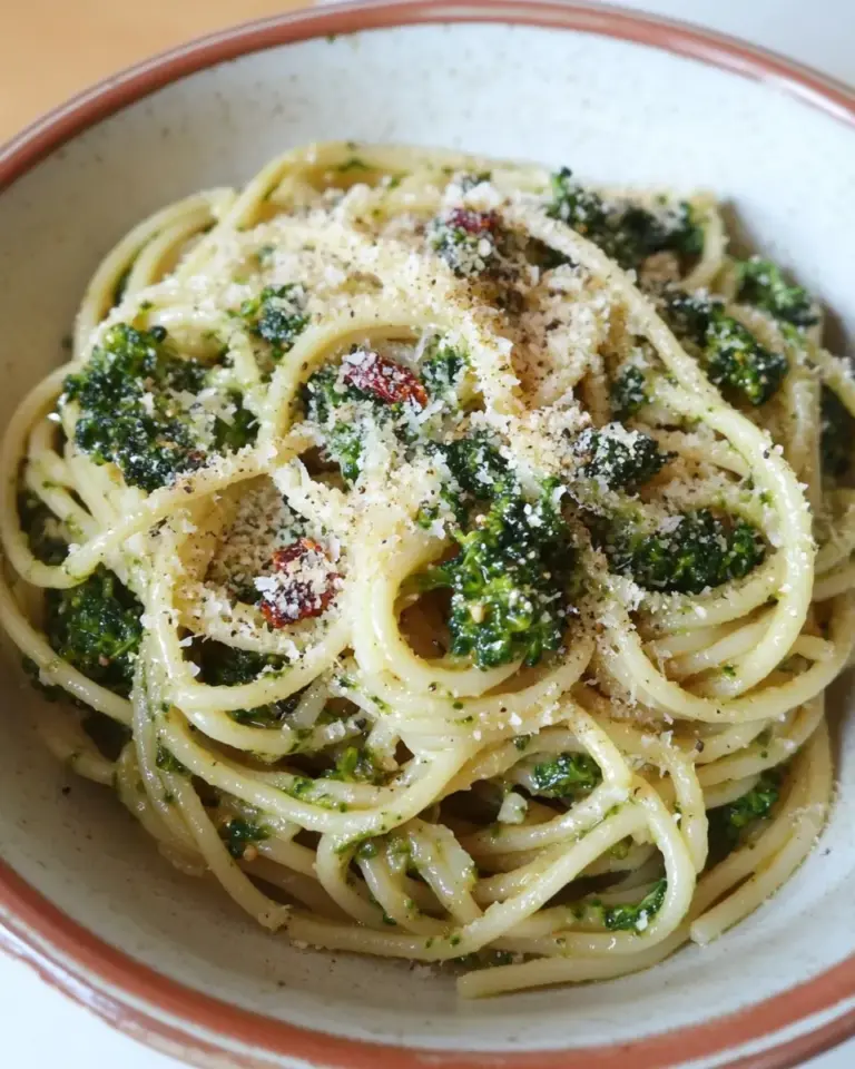 Spaghetti with Broccoli Rabe and Sundried Tomato Paste