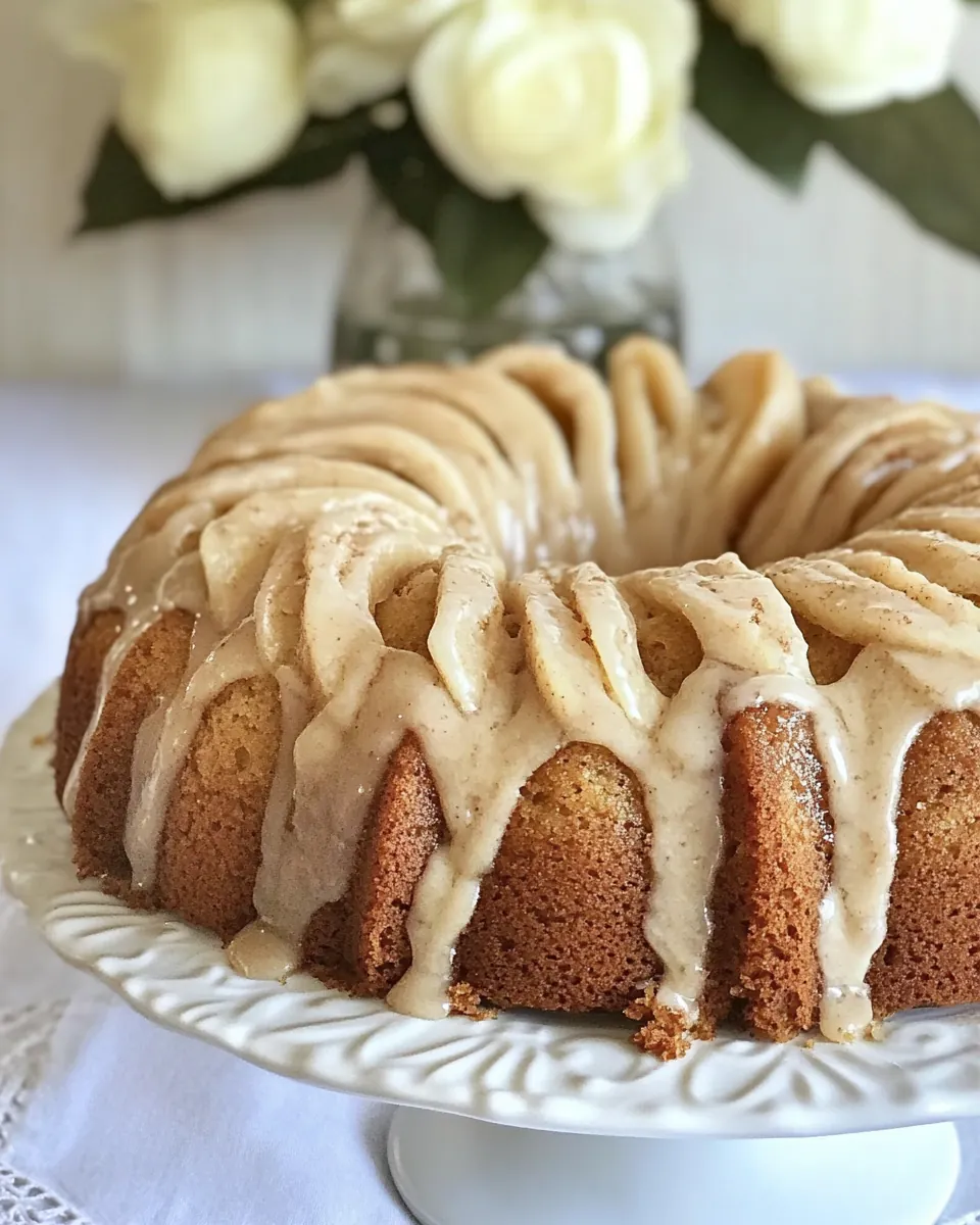 Spiced Pear Cake with Browned Butter Icing