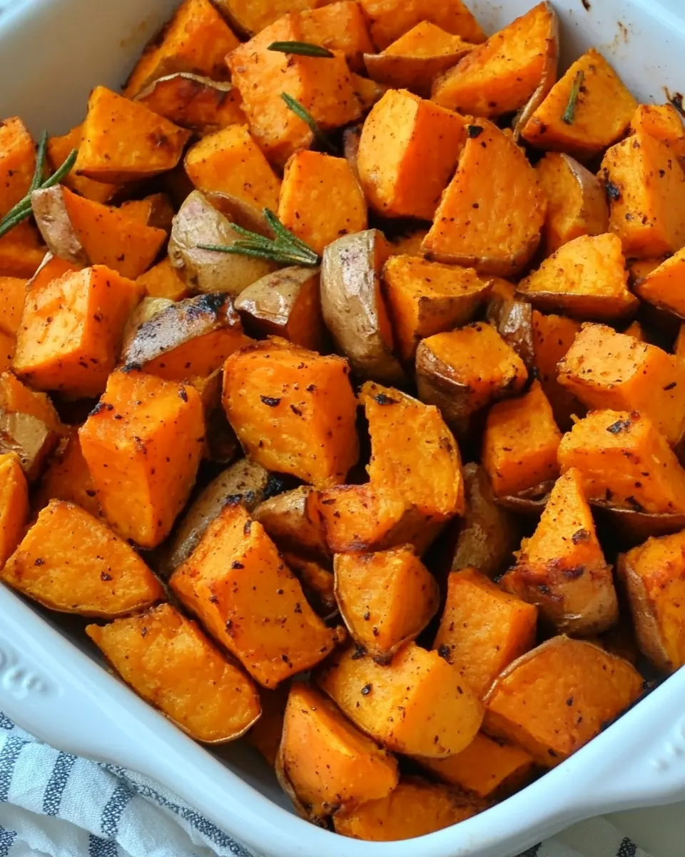 Spicy Roasted Sweet Potatoes