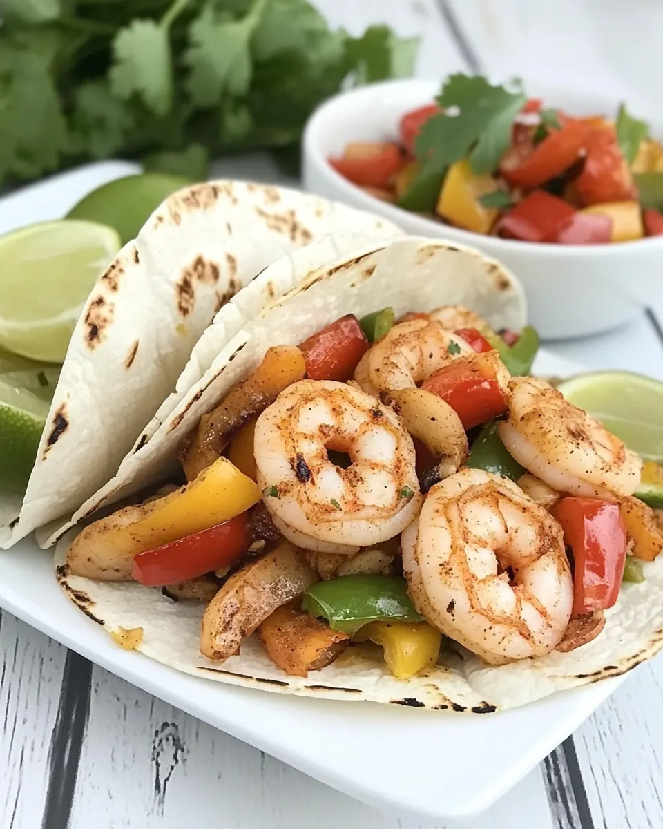 Spicy Shrimp Fajitas