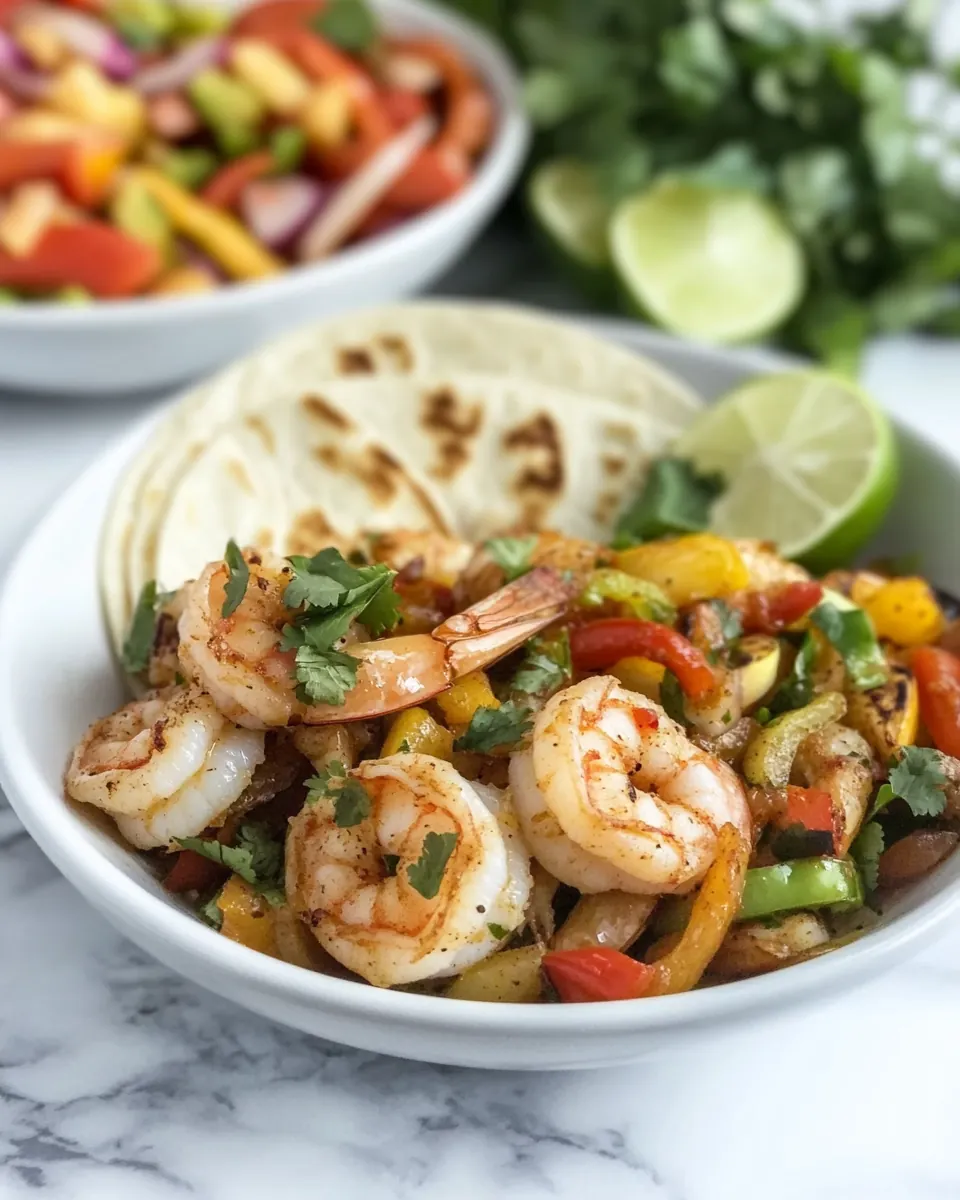 Spicy Shrimp Fajitas