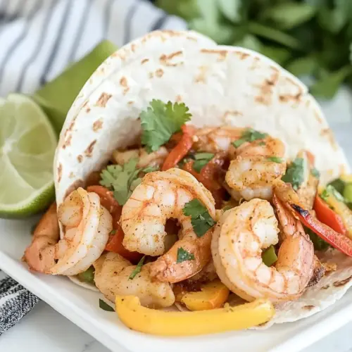 Spicy Shrimp Fajitas