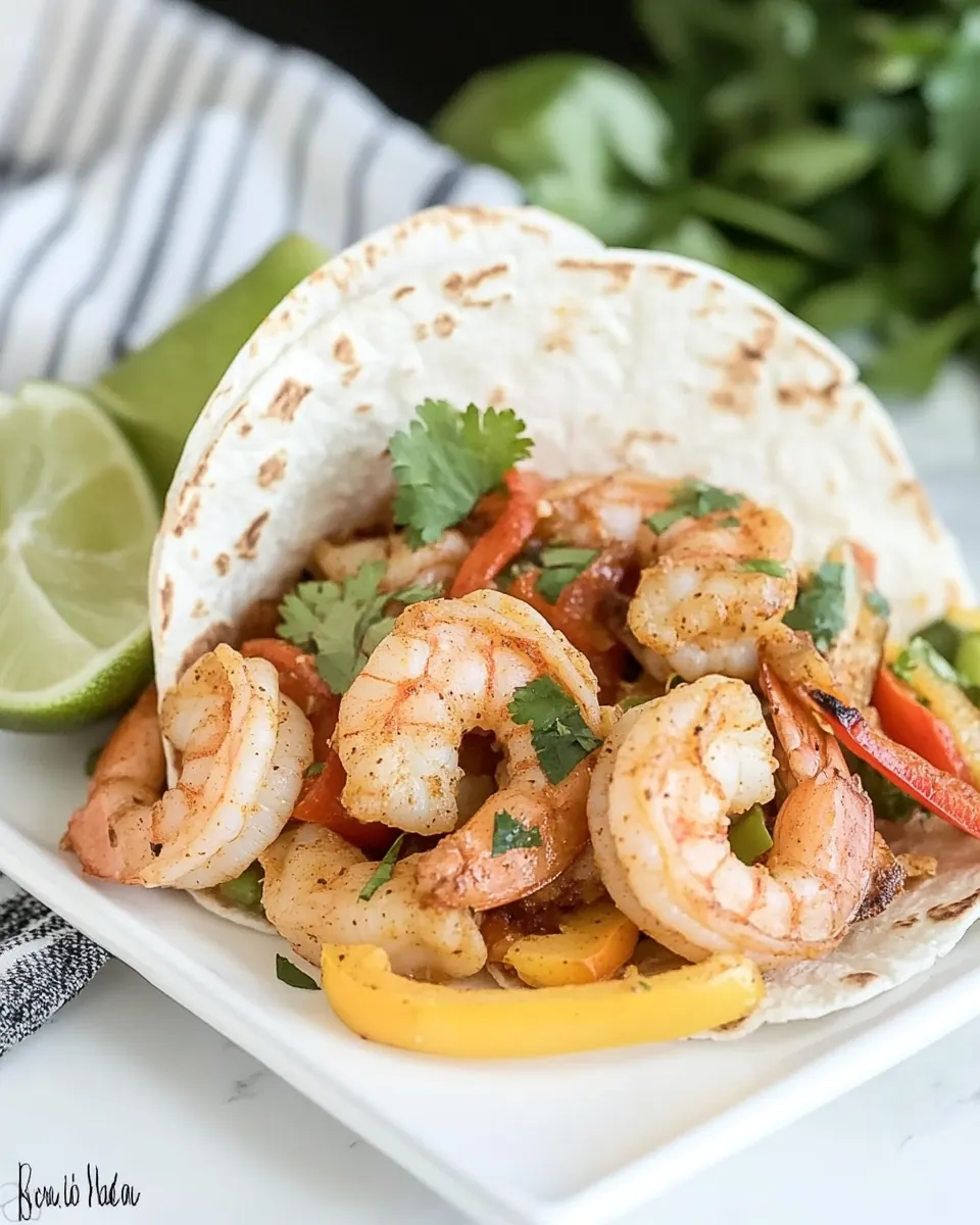 Spicy Shrimp Fajitas