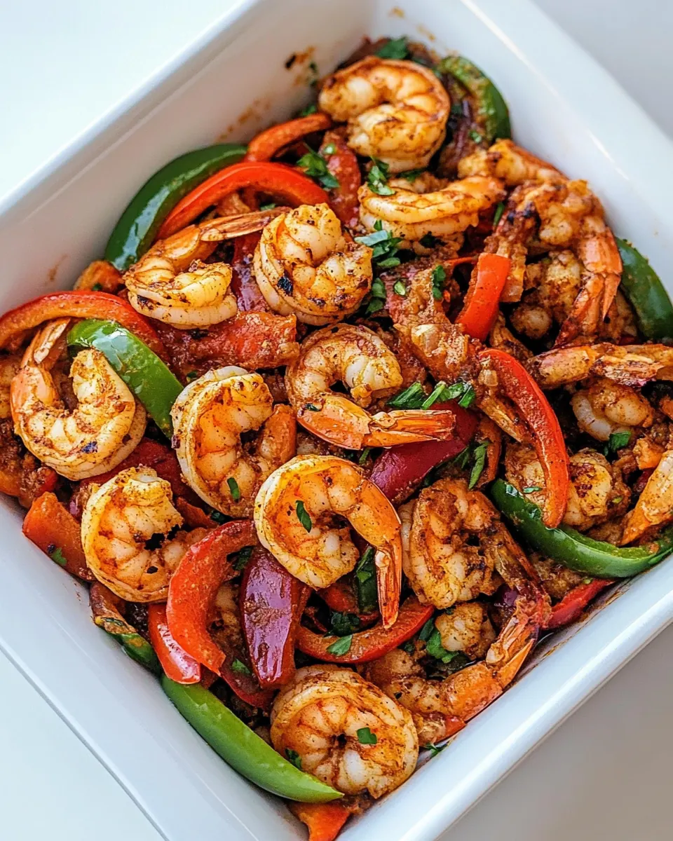 Spicy Shrimp and Peppers