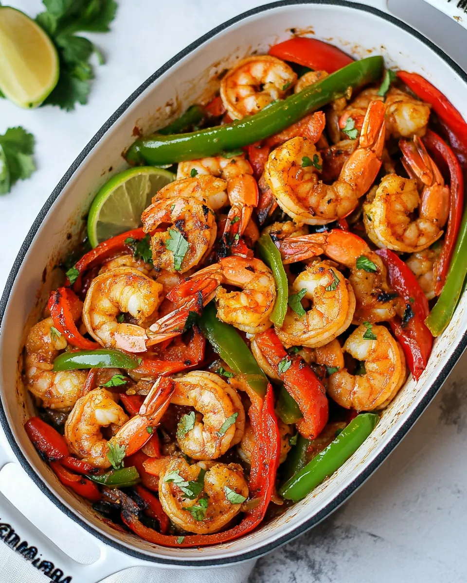 Spicy Shrimp and Peppers