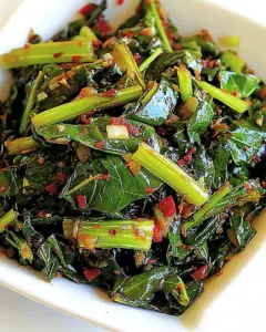 Spicy Stir Fried Swiss Chard