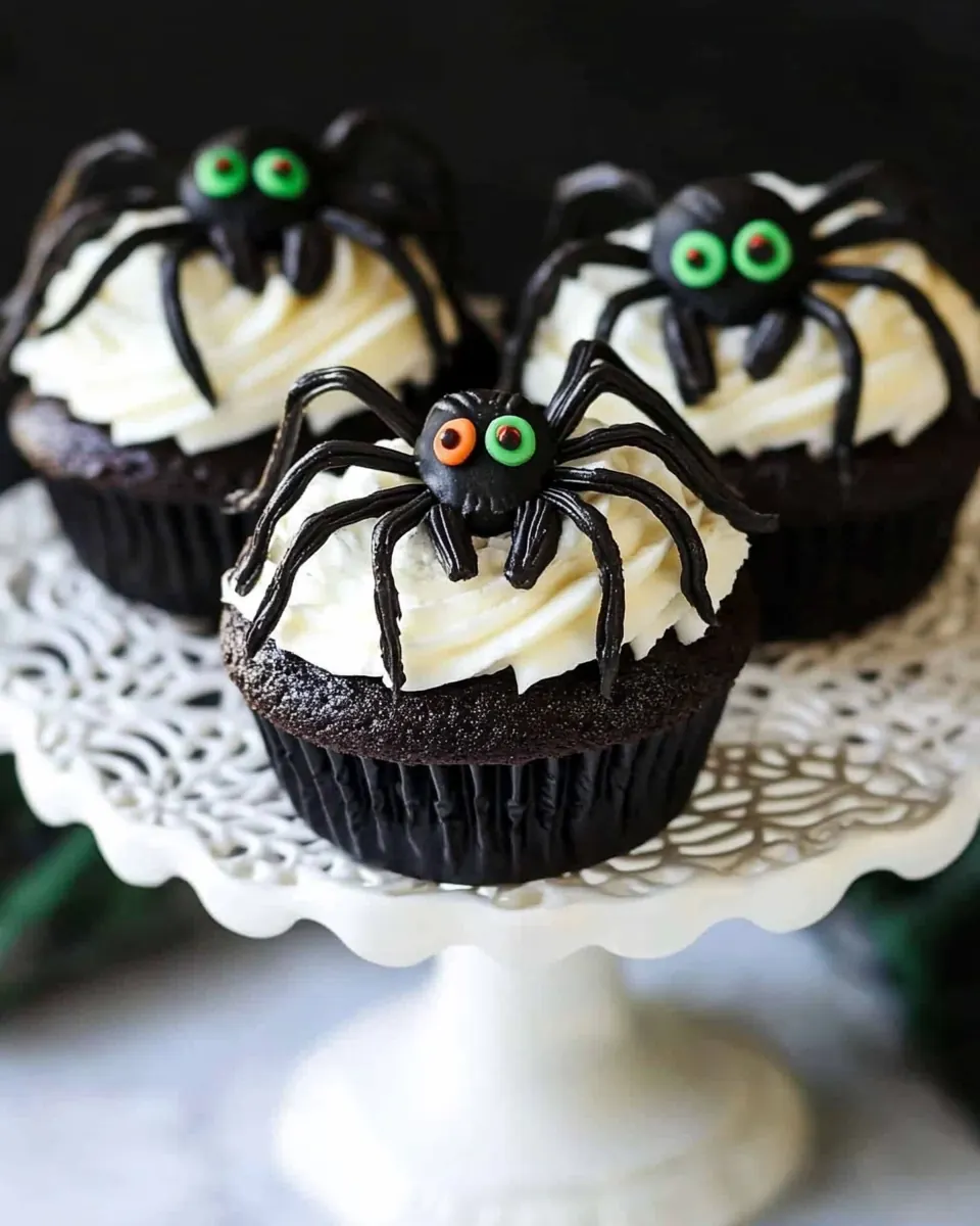 Spider Halloween Cupcakes