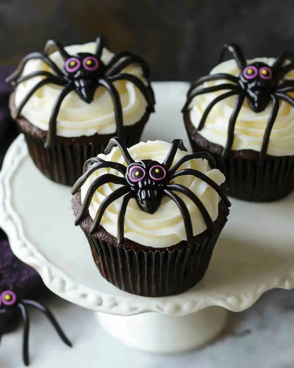Spider Halloween Cupcakes