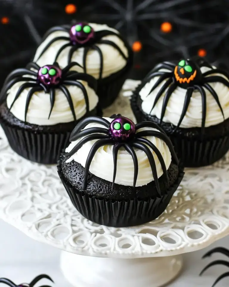 Spider Halloween Cupcakes
