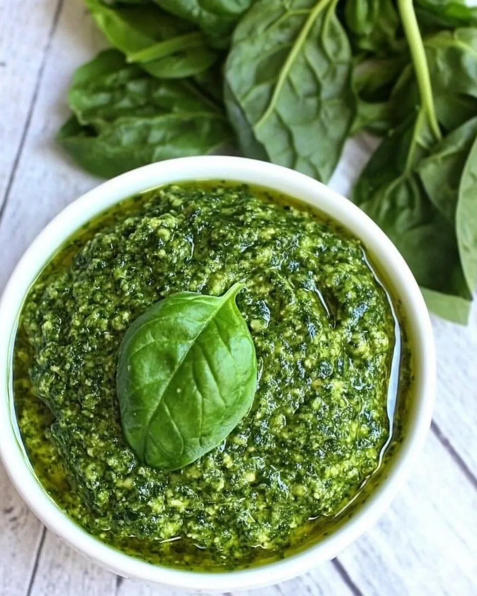 Spinach Basil Pesto