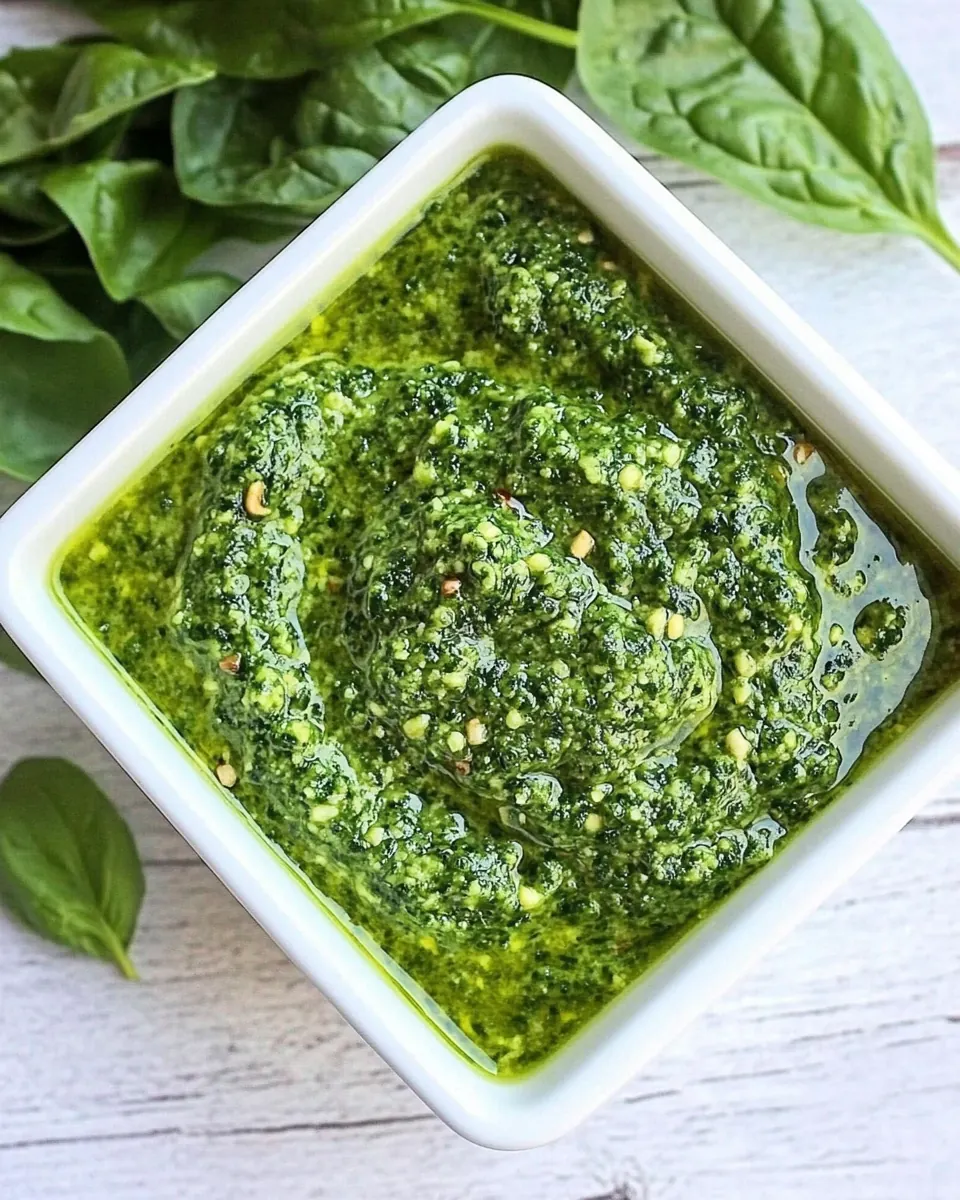 Spinach Basil Pesto