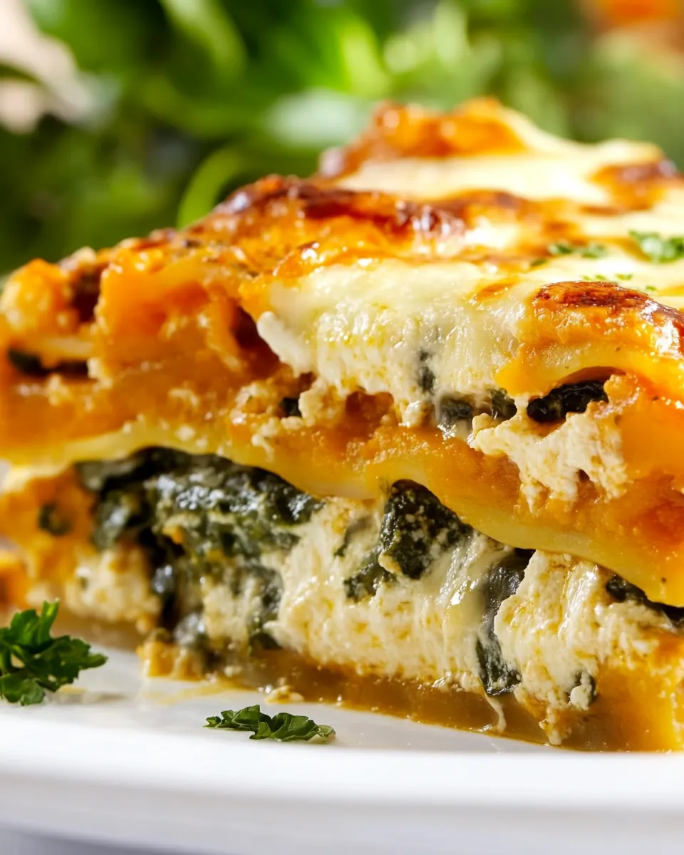 Spinach Butternut Squash Lasagna