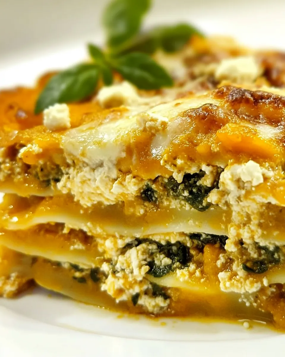 Spinach Butternut Squash Lasagna