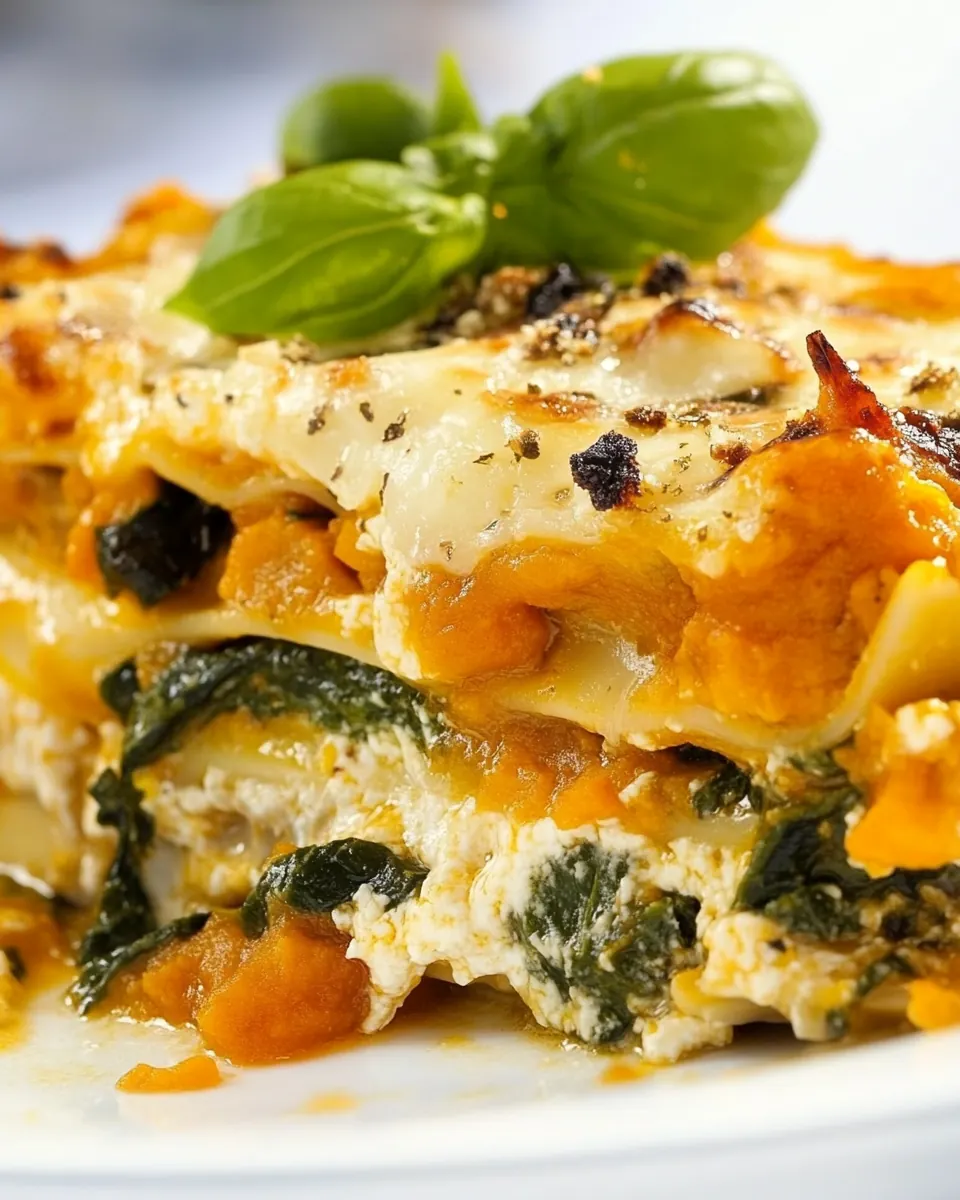 Spinach Butternut Squash Lasagna
