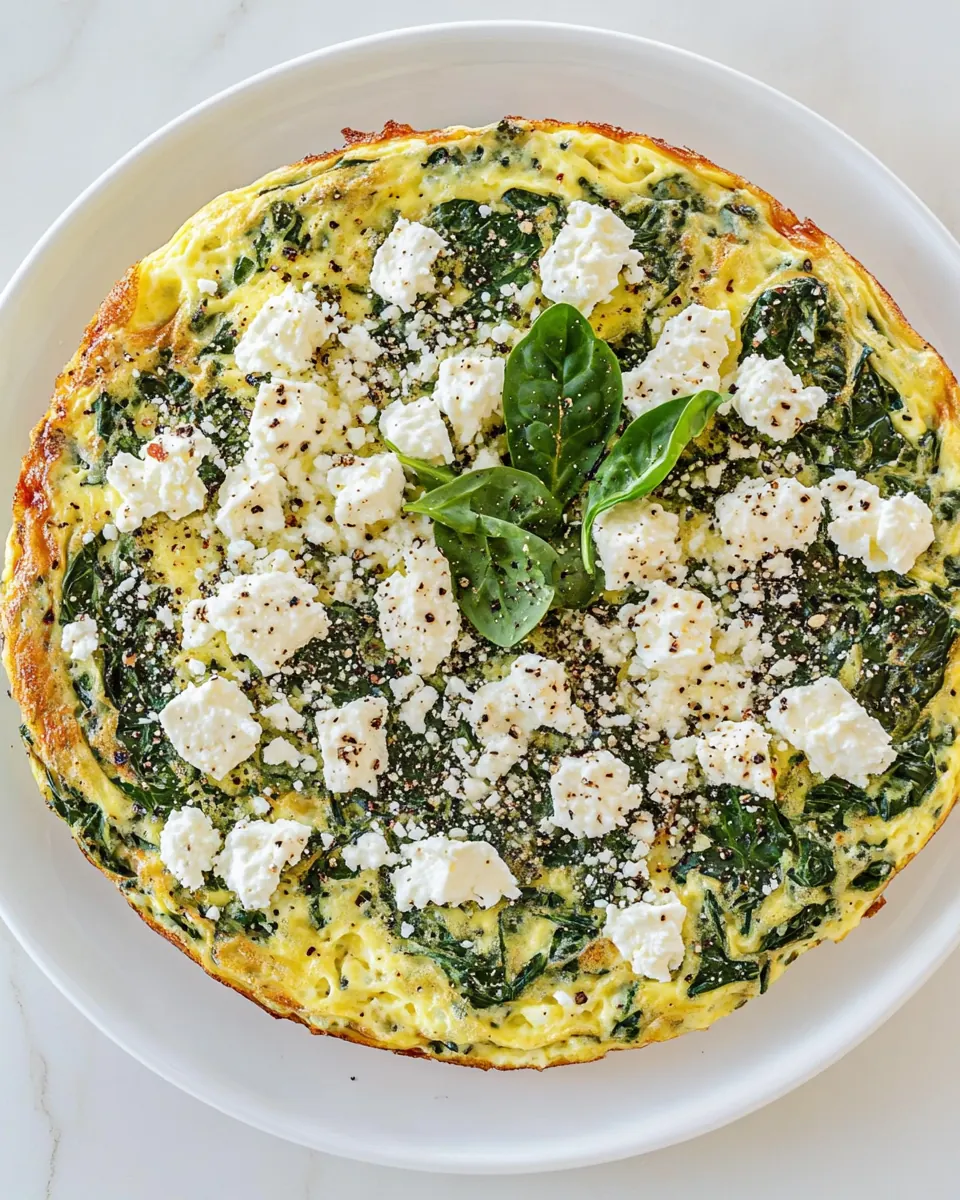 Spinach Feta Frittata