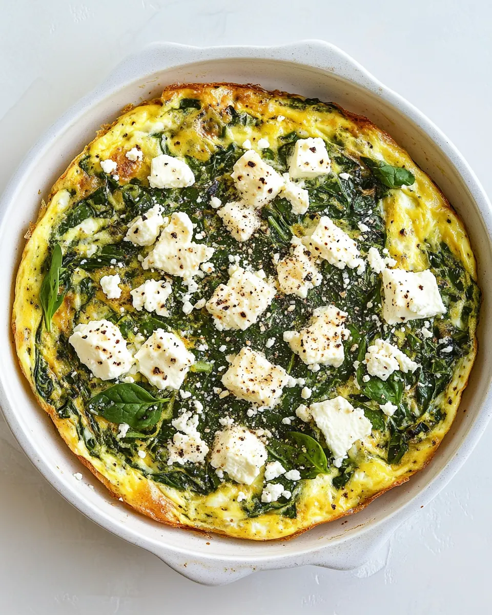 Spinach Feta Frittata