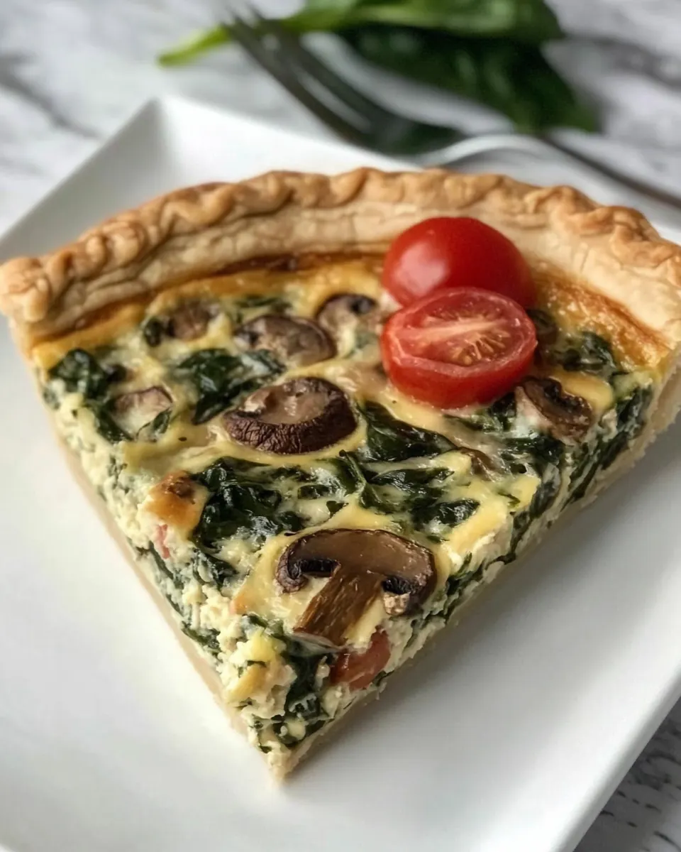 Spinach Mushroom Quiche