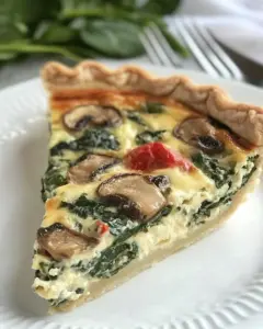 Spinach Mushroom Quiche