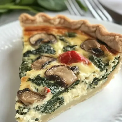Spinach Mushroom Quiche