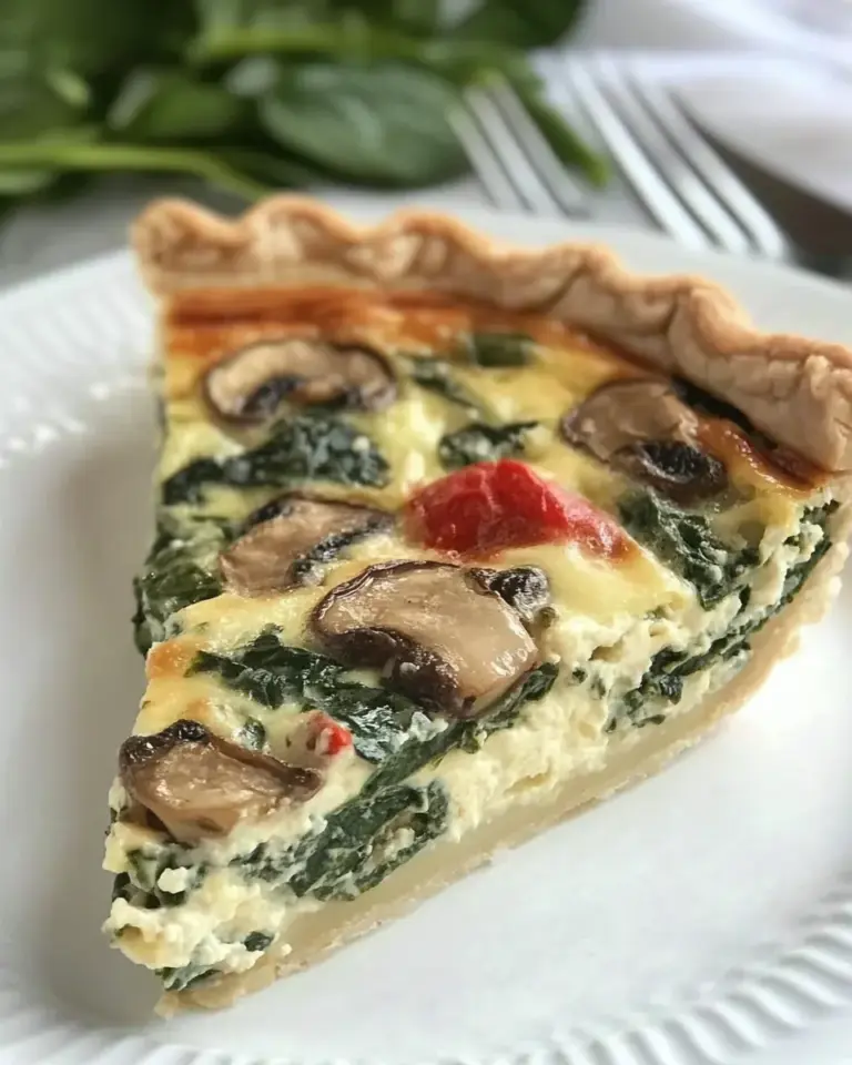 Spinach Mushroom Quiche