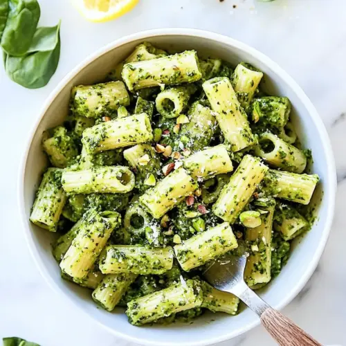Spinach Pistachio Pesto Pasta