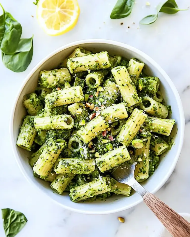 Spinach Pistachio Pesto Pasta