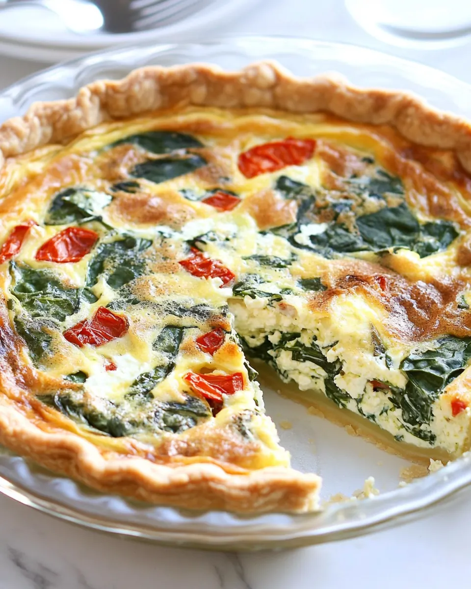Spinach Ricotta Quiche