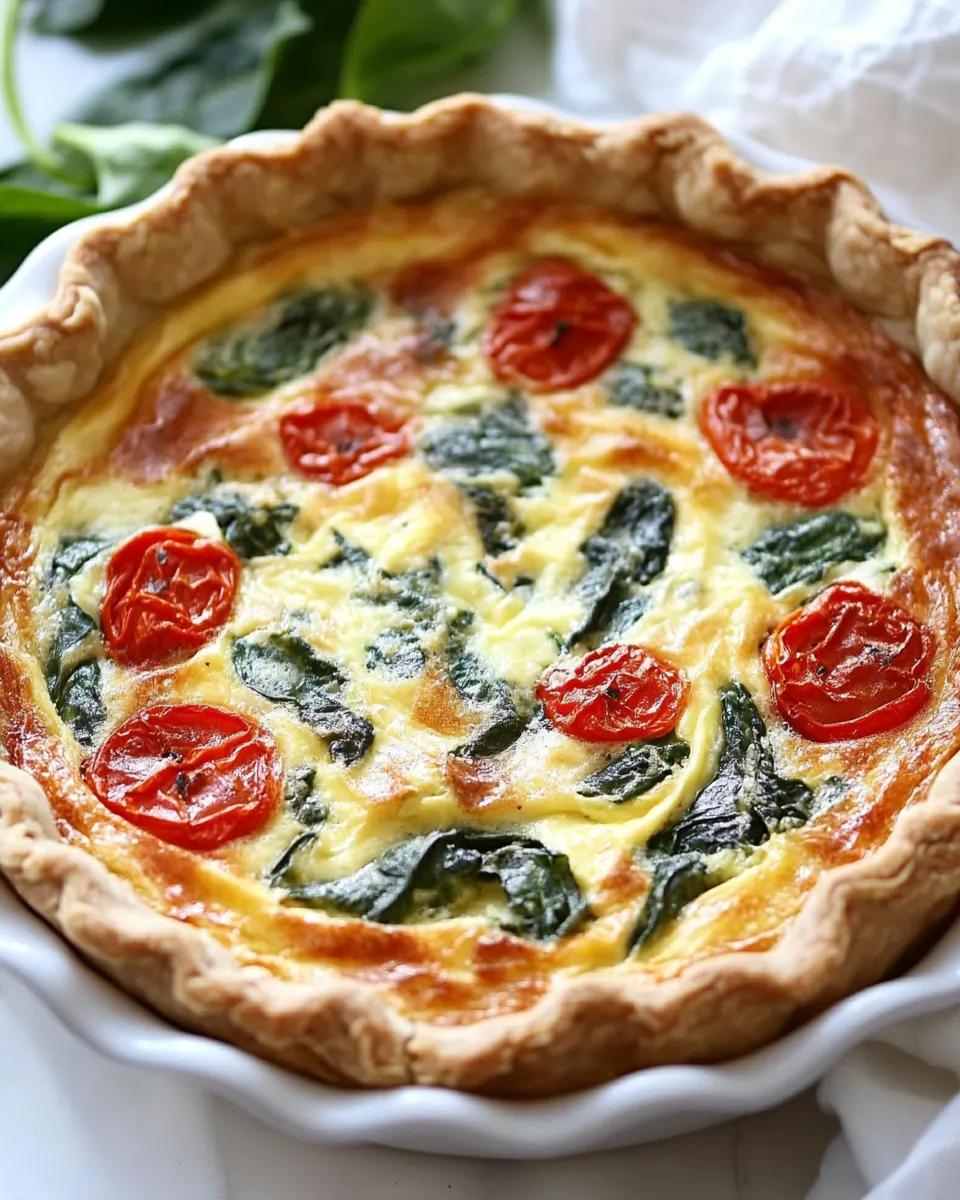 Spinach Ricotta Quiche